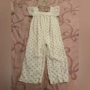 Old Navy Floral linen jumper 4T